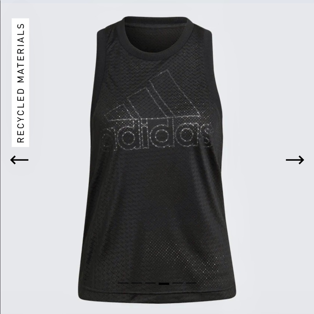 NEW! ADIDAS Sportswear Double-Layer Mesh Tank Top; gym, workouts, activewear